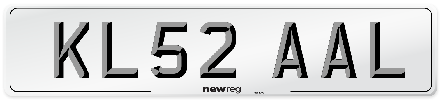KL52 AAL Number Plate from New Reg